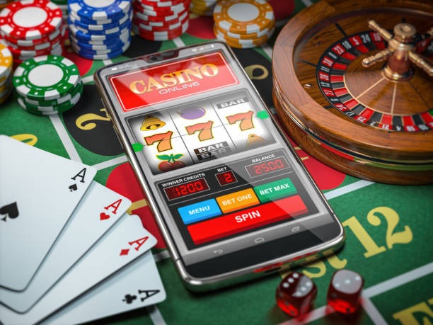 Live dealer studio setup with multi-camera feed on mobile device